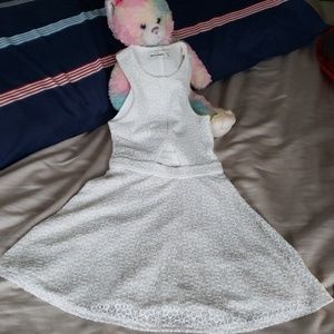 Abercrombie kids white lace dress